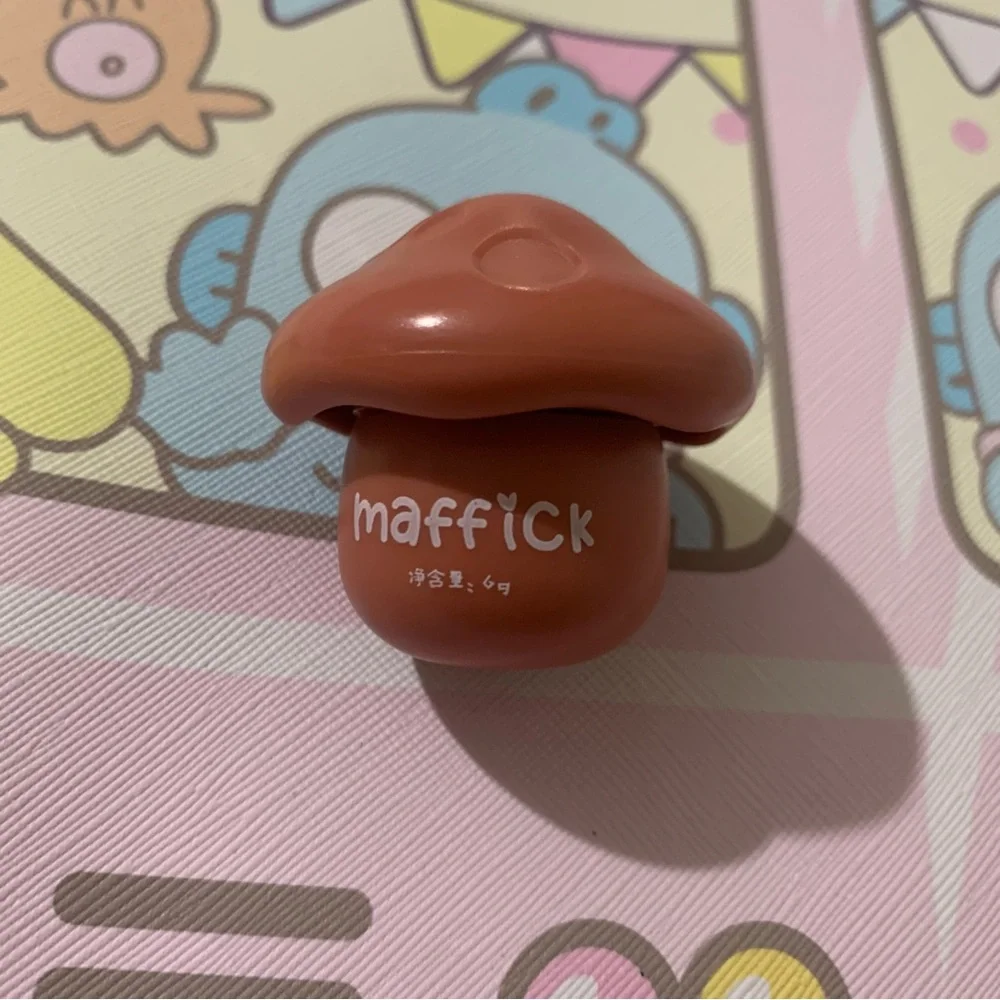 Whimsical Mushroom Potted Lipstick with Applicator - NIB